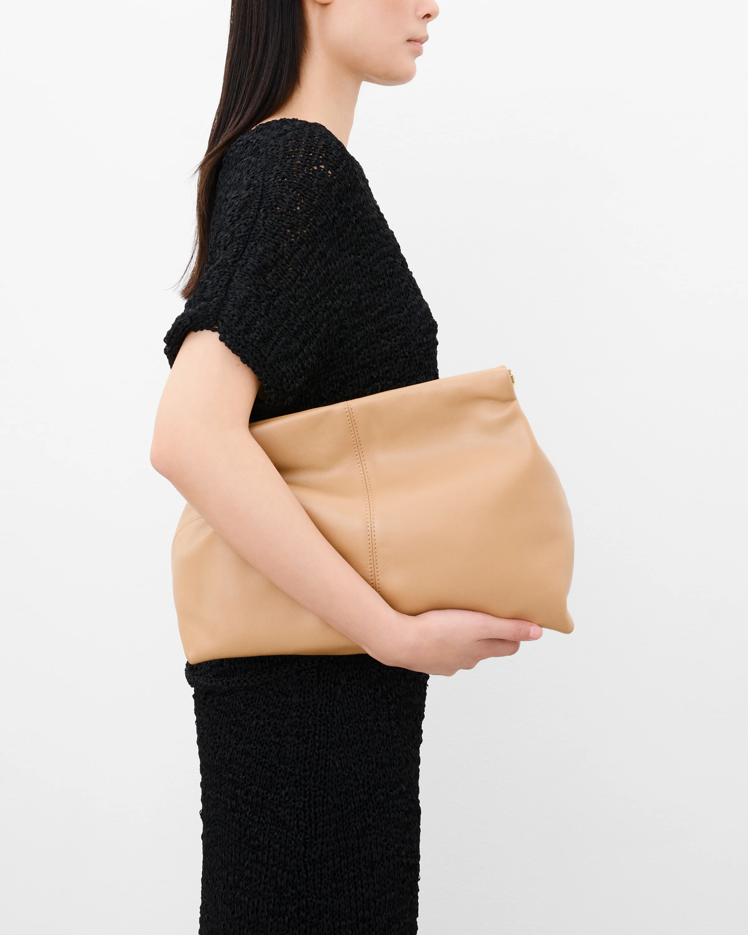 Clay Clutch Leather Biscotti - Image 2
