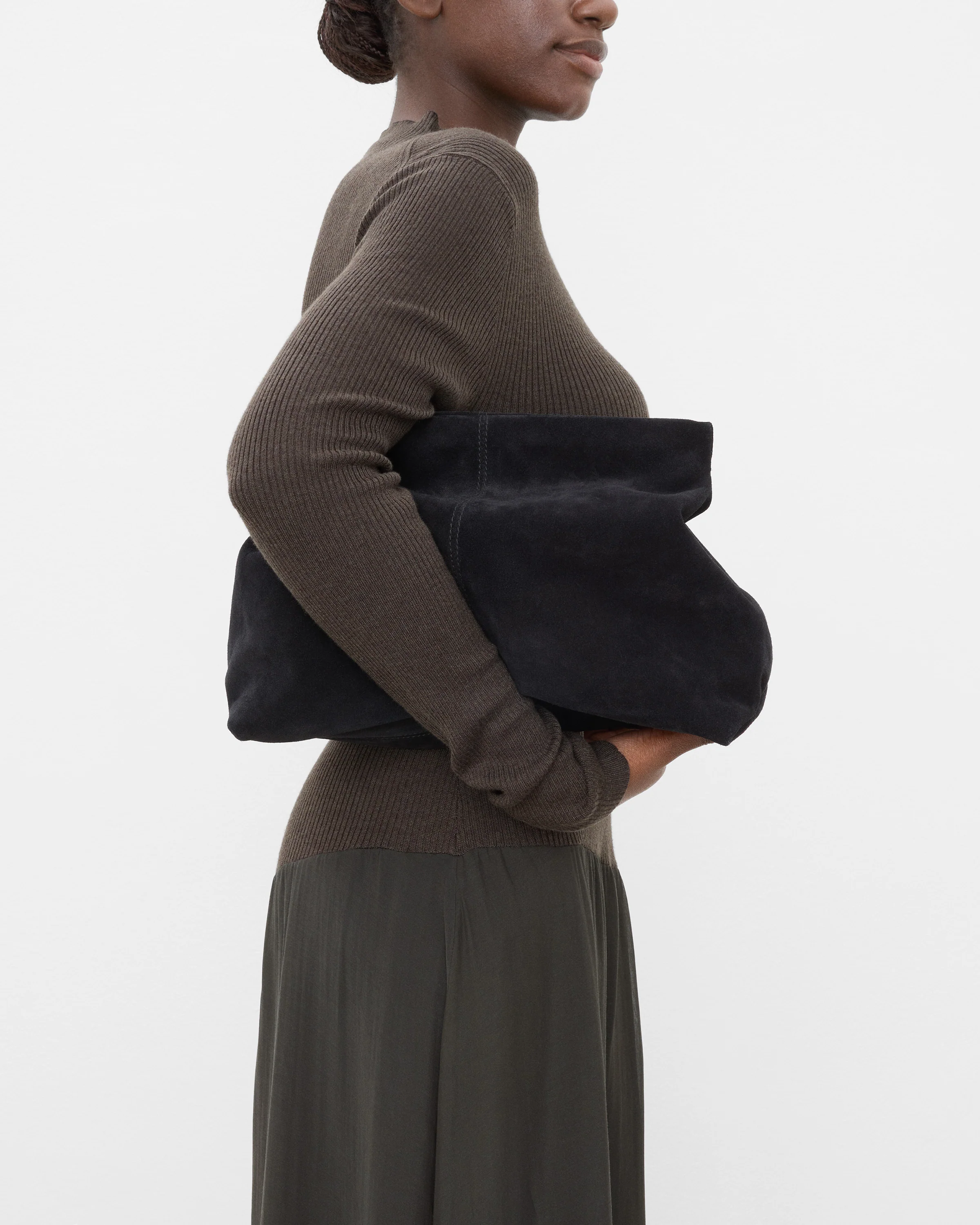 Clay Clutch Suede Black - Image 2