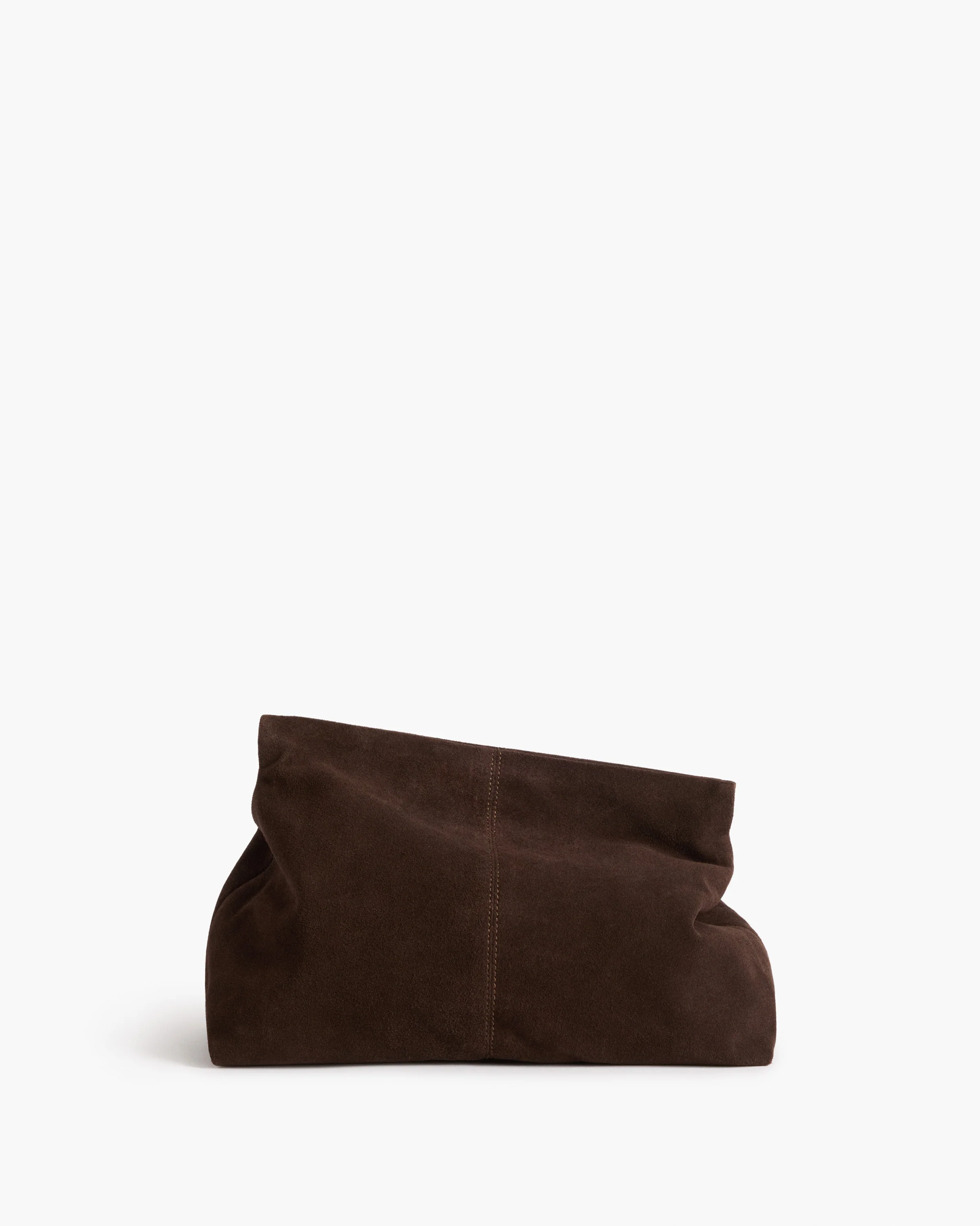 Clay Clutch Suede Chocolate - Image 4