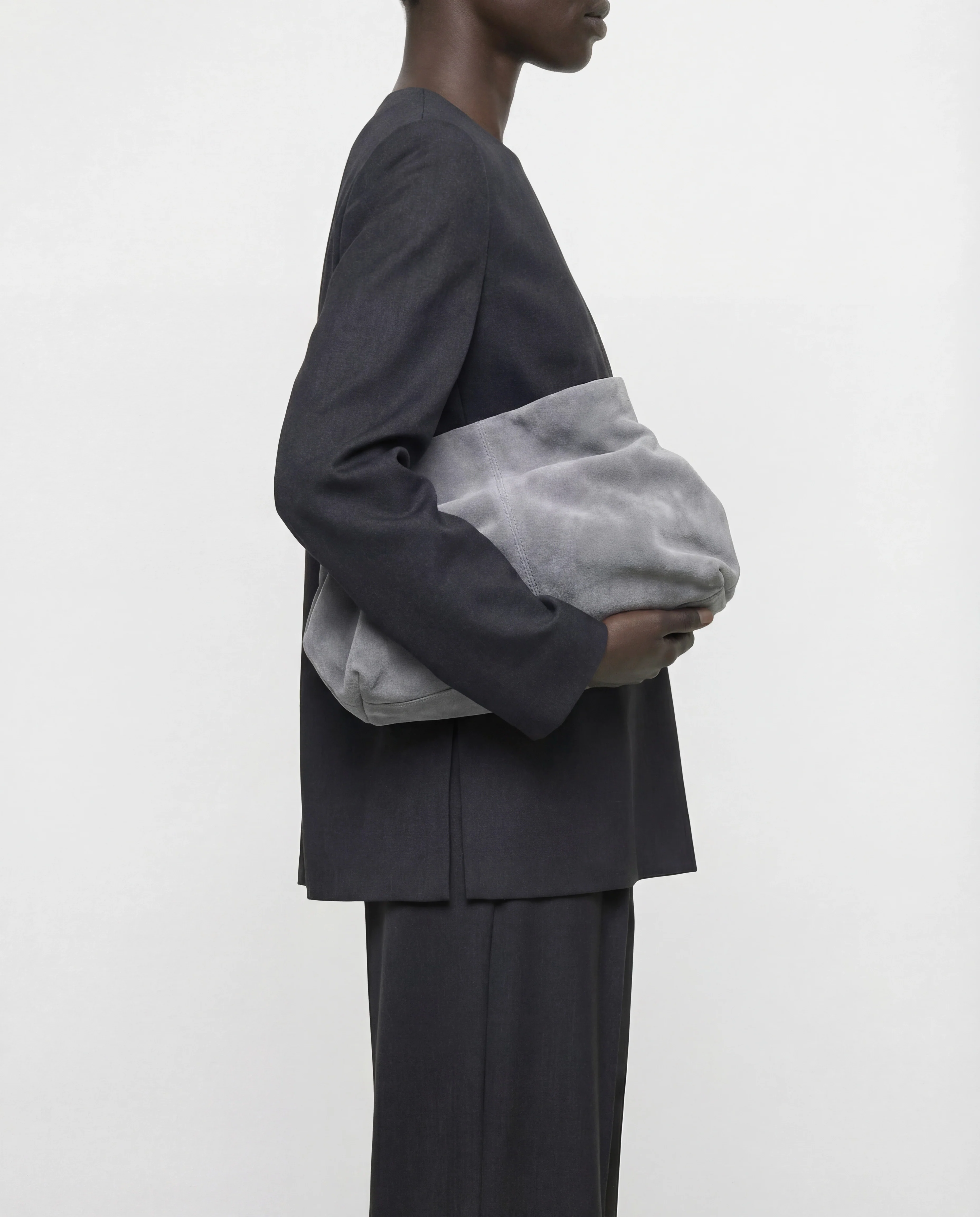 Clay Clutch Suede Grey - Image 2