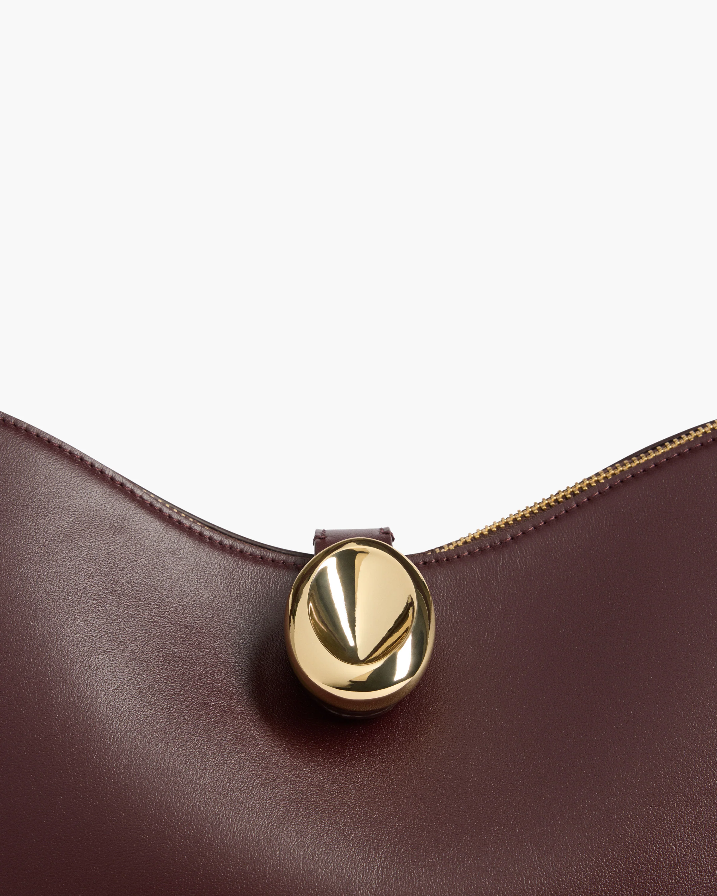 Gaia Handbag Leather Burgundy - Image 4