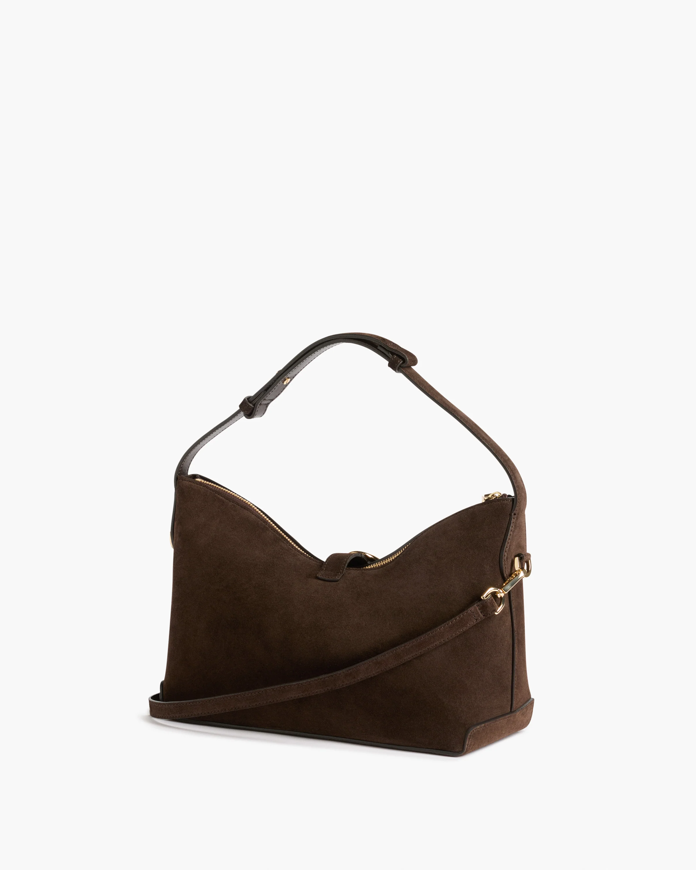 Gaia Handbag Suede Chocolate - Image 3