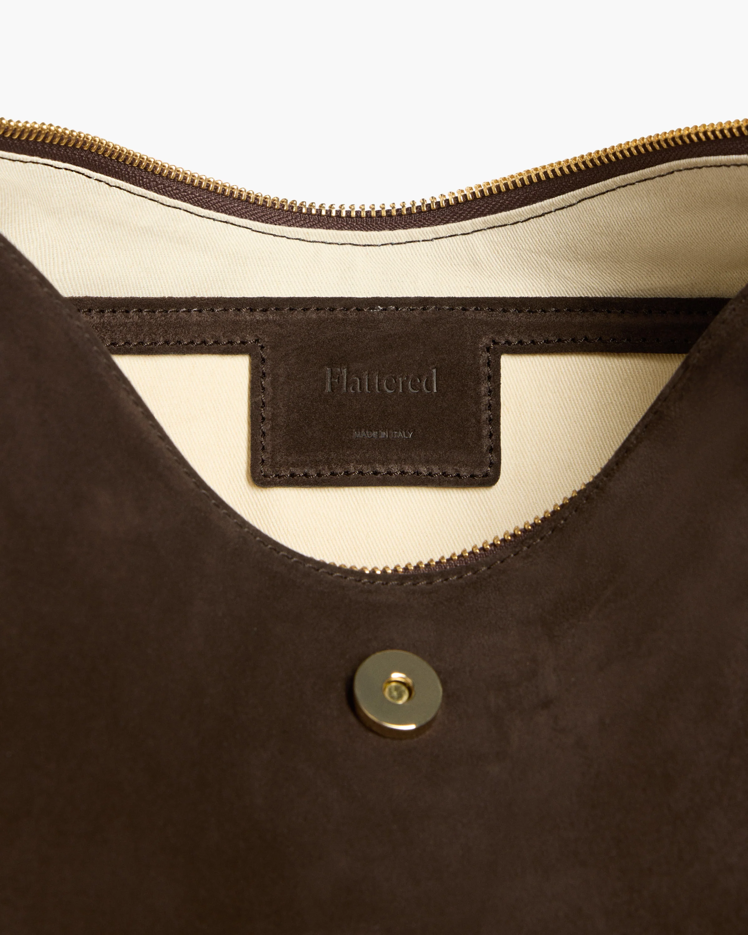 Gaia Handbag Suede Chocolate - Image 5