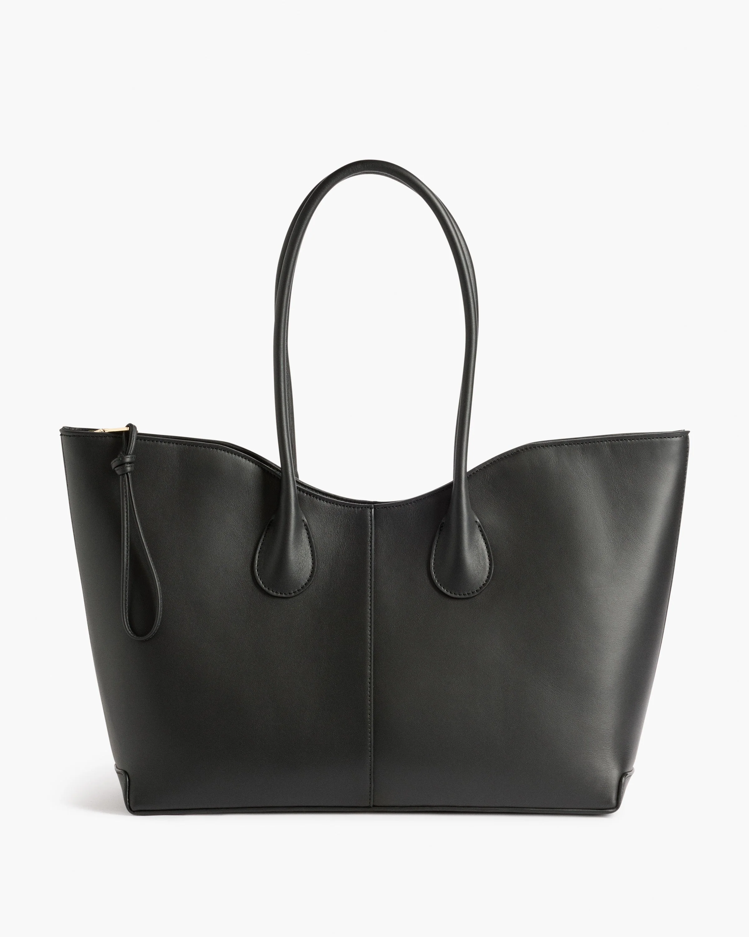 Gaia Tote Bag Leather Black