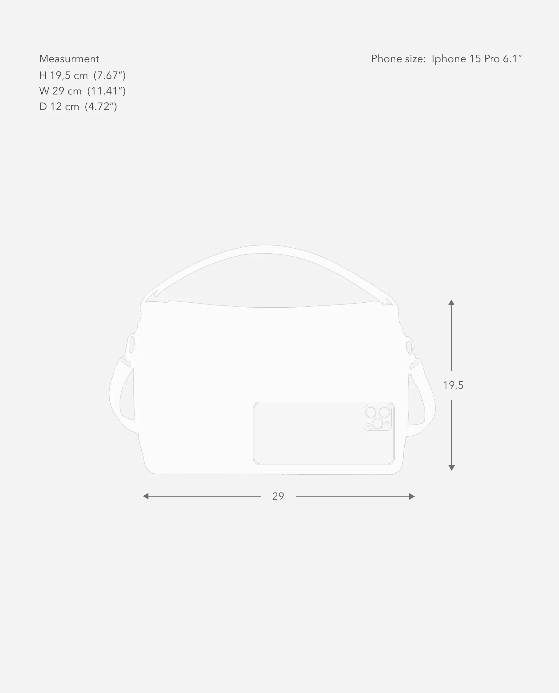 Hera Handbag Suede Grey - Image 7