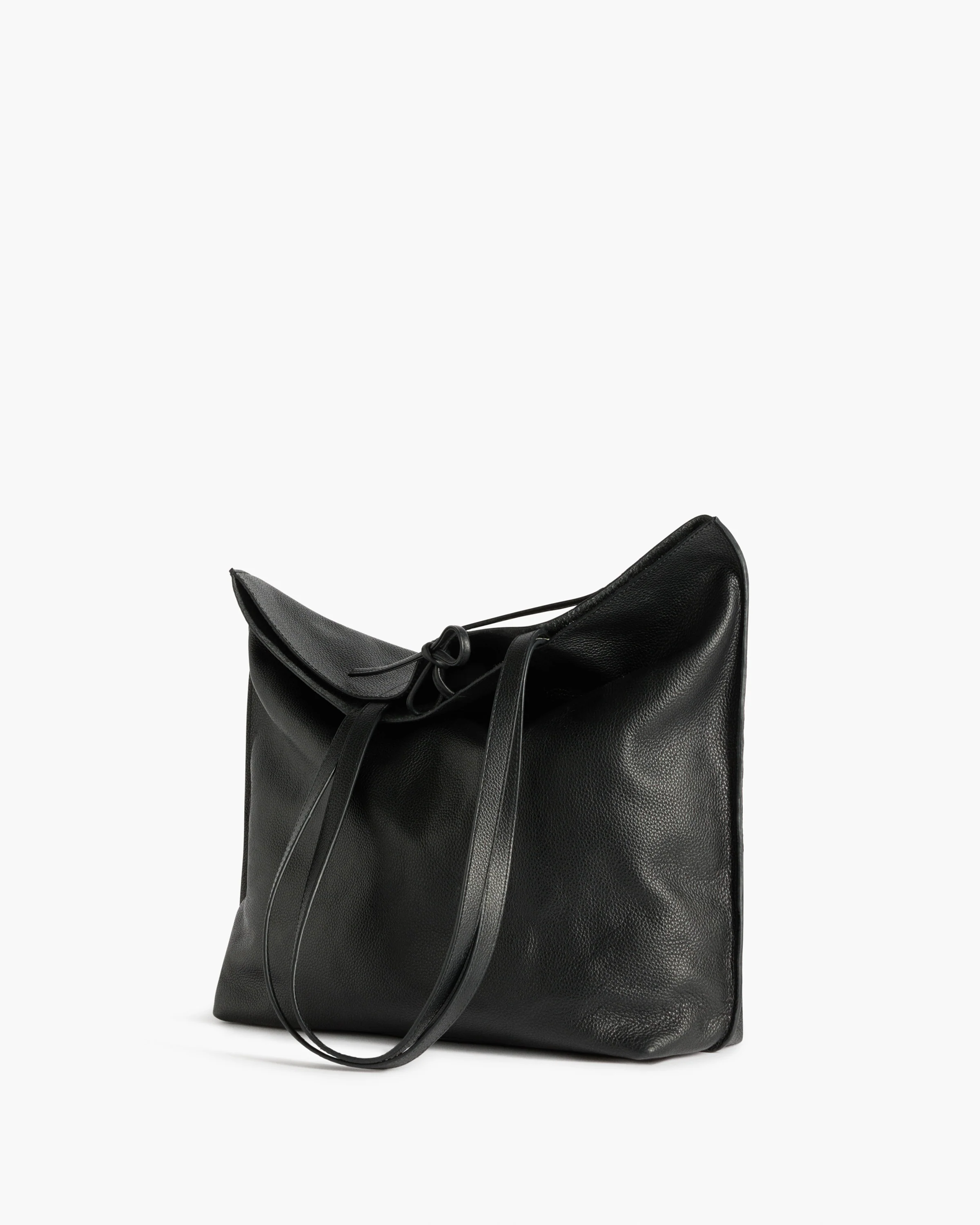 Kayla Tote Bag Grained Leather Black - Image 3