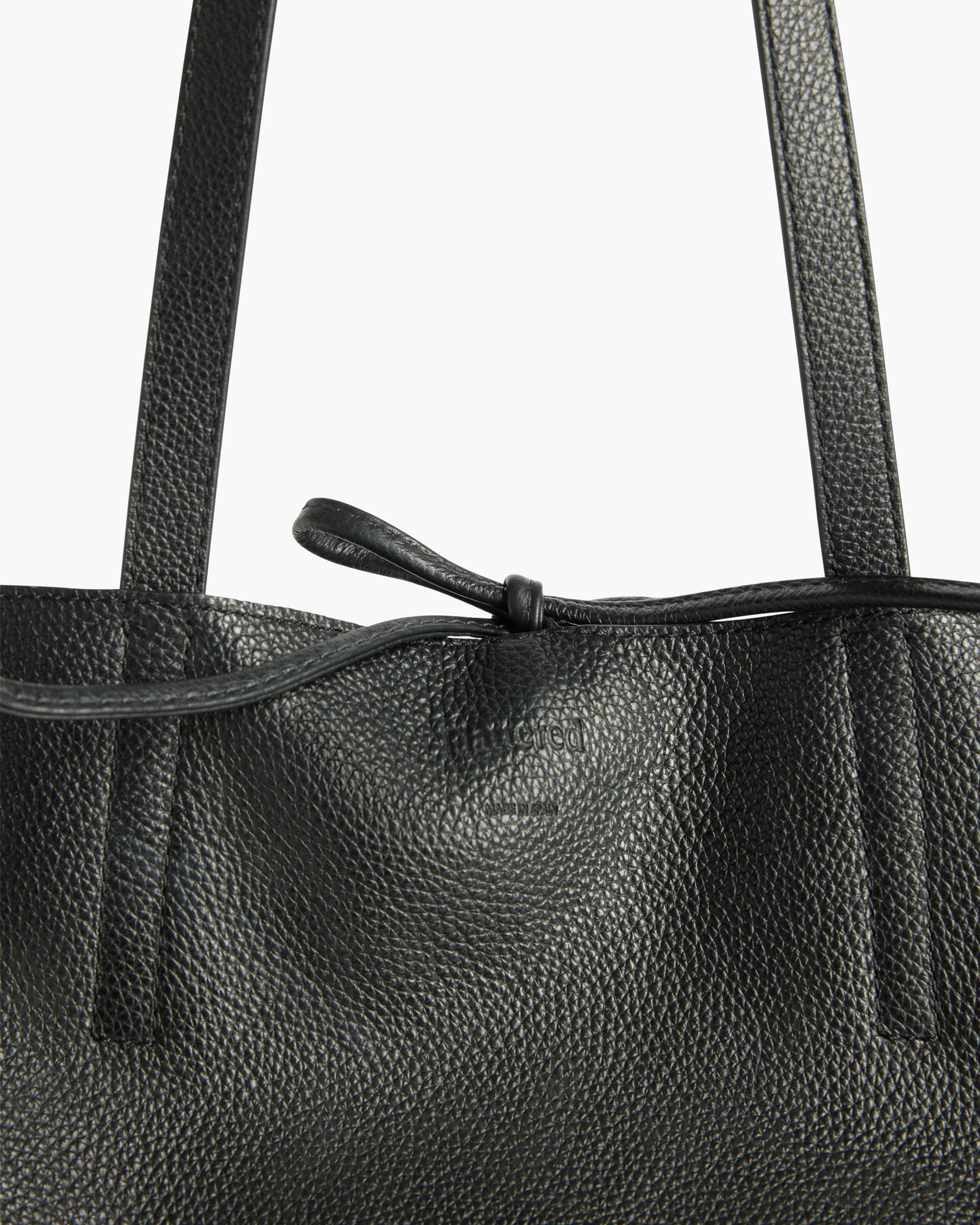 Kayla Tote Bag Grained Leather Black - Image 4