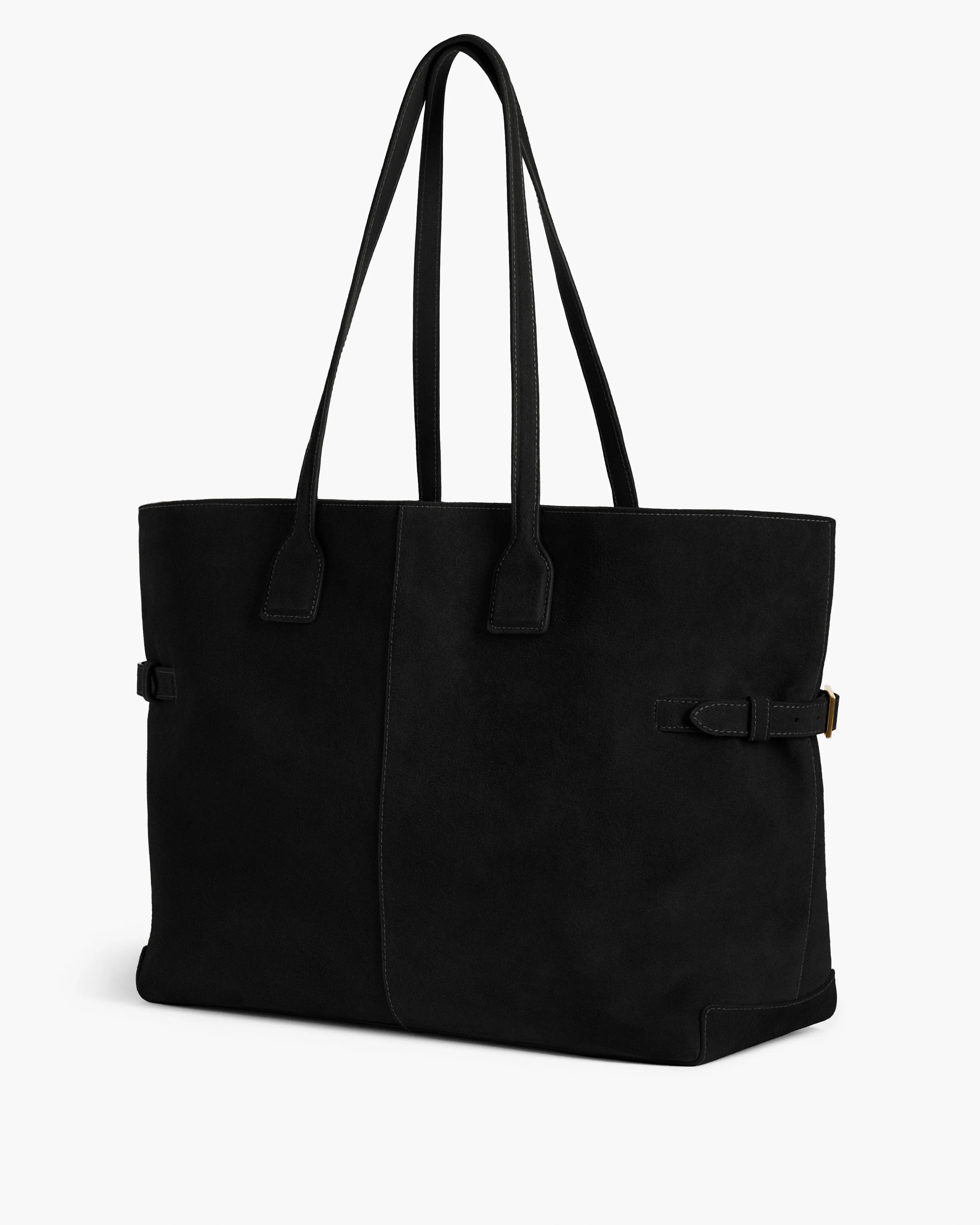 Lesley Tote Bag Suede Black - Image 3