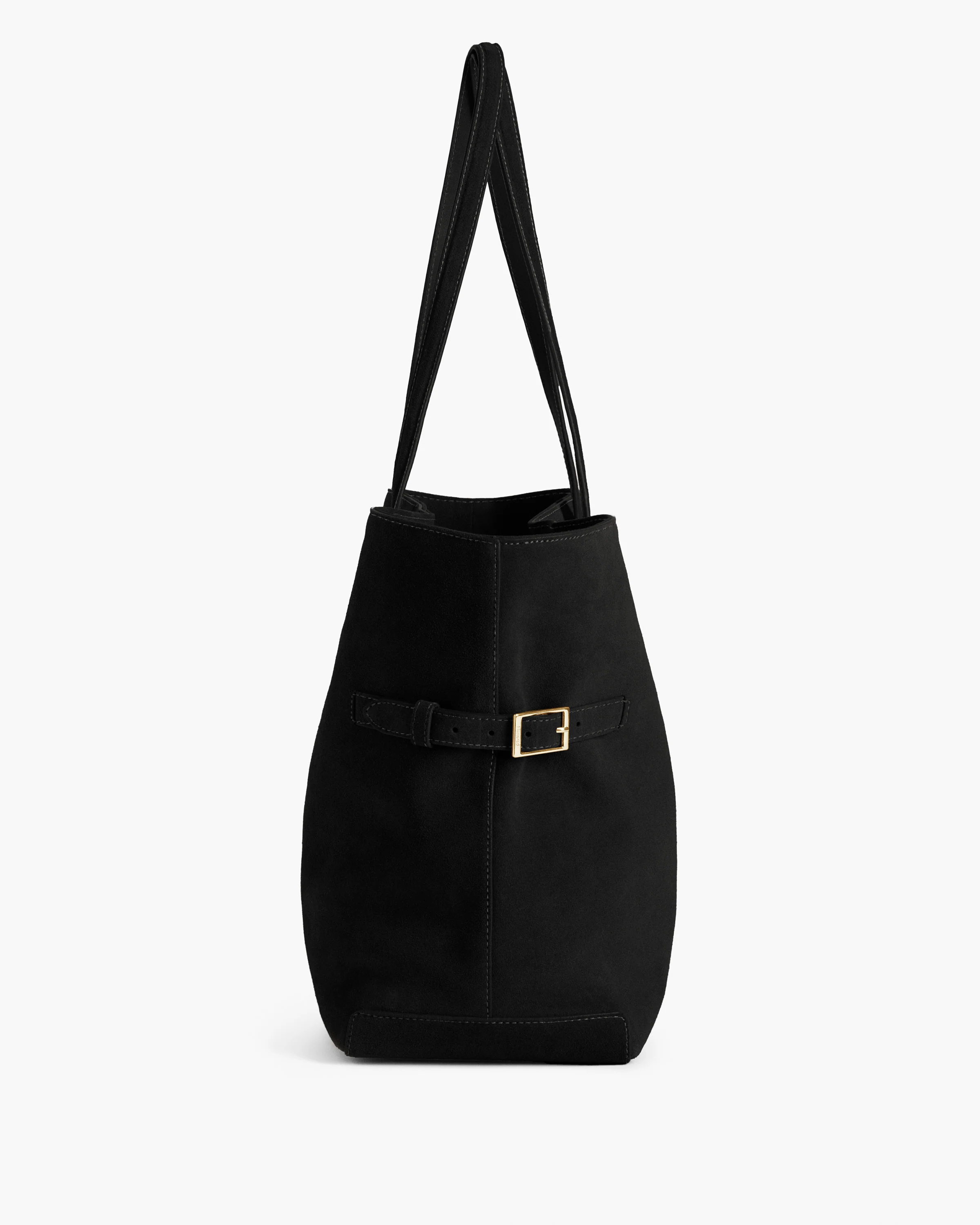Lesley Tote Bag Suede Black - Image 4