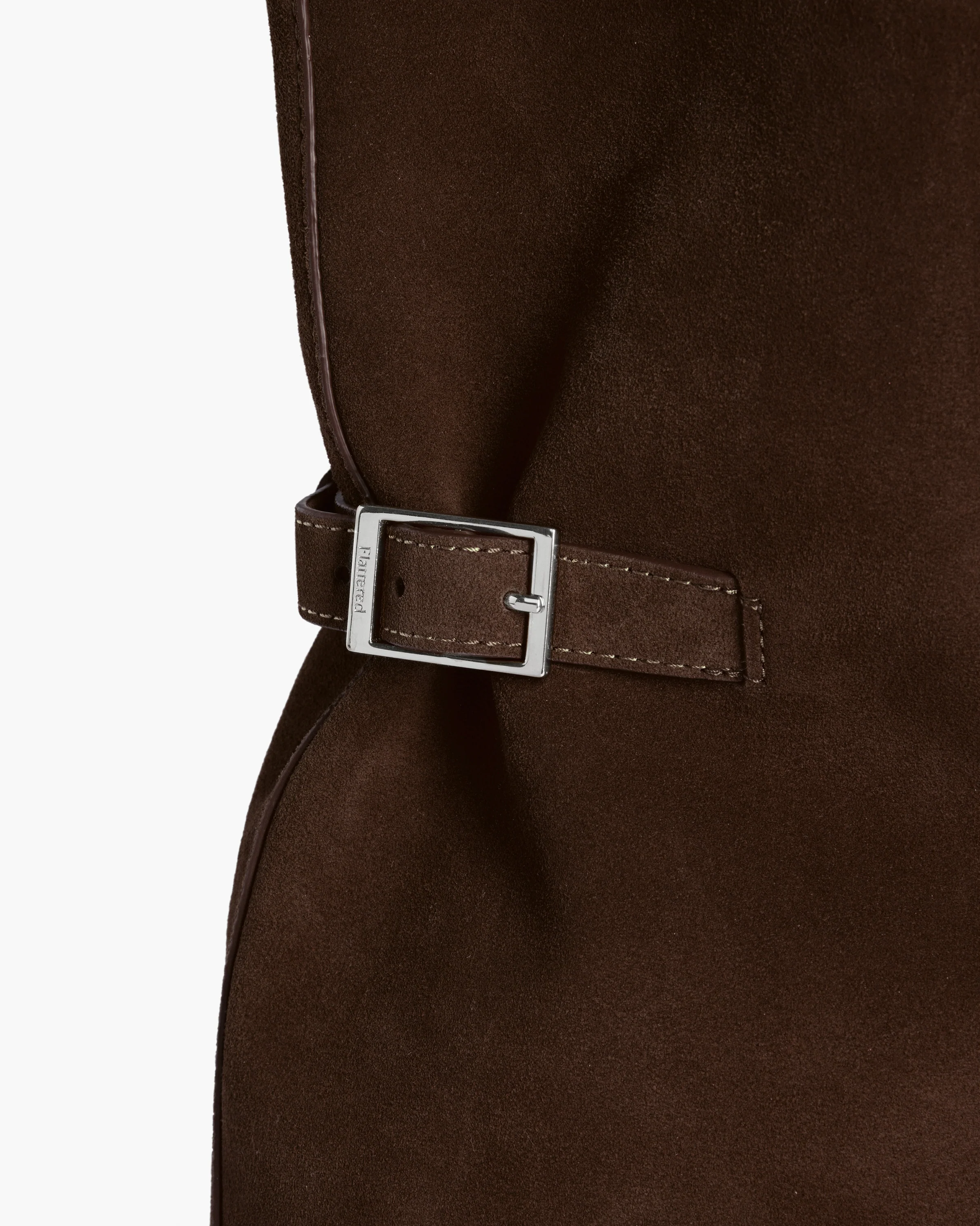 Lesley Tote Bag Suede Chocolate - Image 5